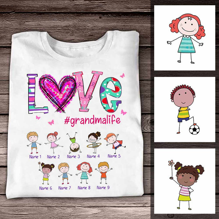 Personalized Love Being Called Grandma Mom T Shirt NB91 81O57 1