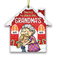 Personalized Grandma Grandson Granddaughter Christmas House Ornament NB62 24O32 thumb 1