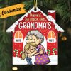 Personalized Grandma Grandson Granddaughter Christmas House Ornament NB62 24O32 1
