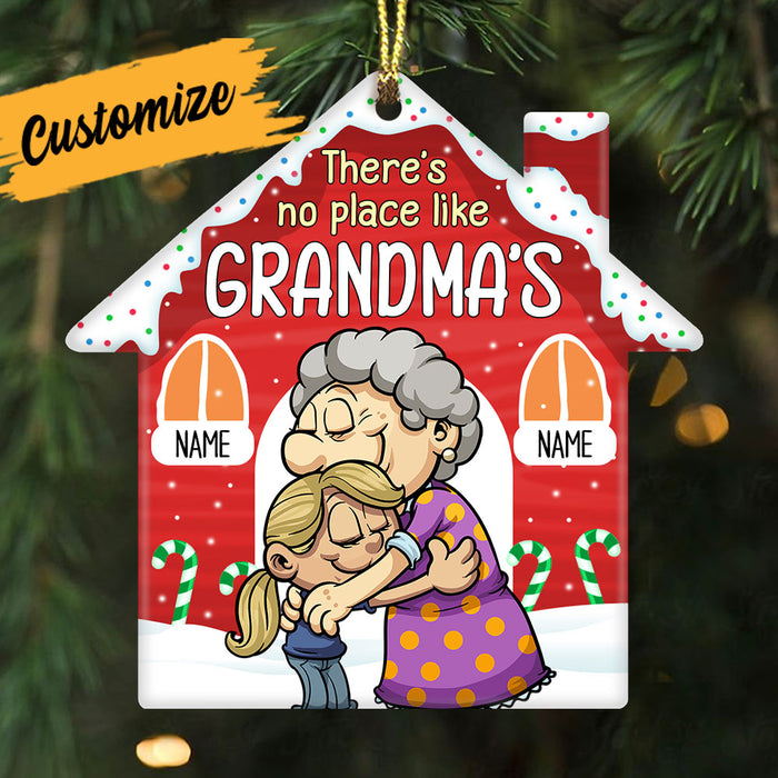 Personalized Grandma Grandson Granddaughter Christmas House Ornament NB62 24O32 1