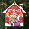 Personalized Grandma Grandson Granddaughter Christmas House Ornament NB62 24O32 1