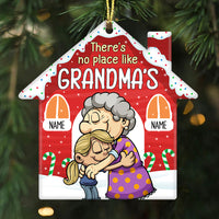 Personalized Grandma Grandson Granddaughter Christmas House Ornament NB62 24O32 thumb 1