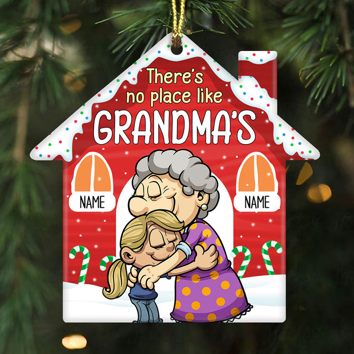 Personalized Grandma Grandson Granddaughter Christmas House Ornament NB62 24O32 1