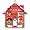 Personalized Christmas Family Grandma Grandson Granddaughter House Ornament NB81 24O32 1