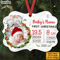 Personalized Baby Elephant First Christmas Benelux Ornament NB81 95O57 thumb 1