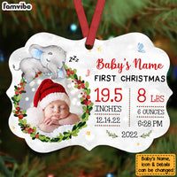 Personalized Baby Elephant First Christmas Benelux Ornament NB81 95O57 thumb 1