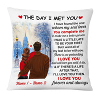Personalized Couple Christmas Pillow NB84 87O53 thumb 1