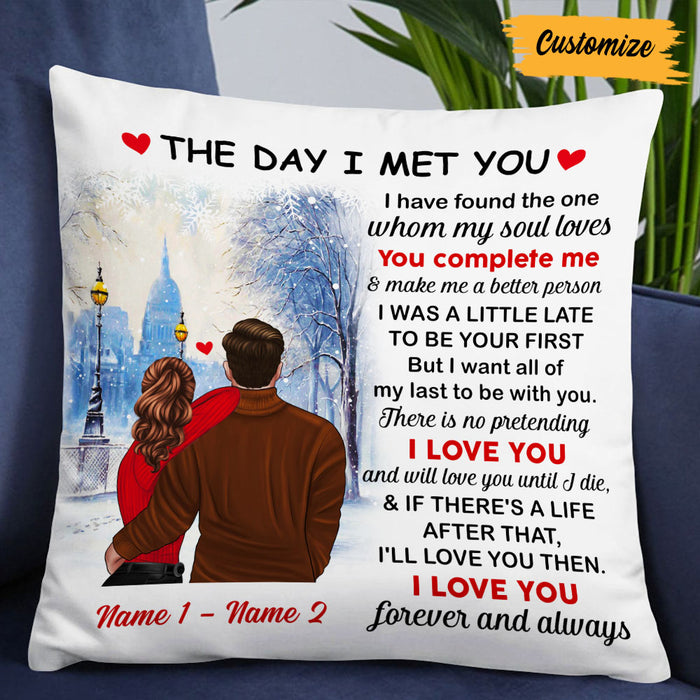 Personalized Couple Christmas Pillow NB84 87O53 1