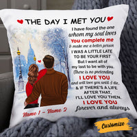 Personalized Couple Christmas Pillow NB84 87O53 thumb 1
