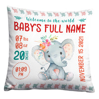 Personalized Elephant Baby Pillow NB84 24O32 thumb 1