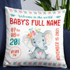 Personalized Elephant Baby Pillow NB84 24O32 1