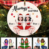 Personalized Friends Sisters Christmas Circle Ornament NB93 30O58 1