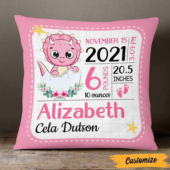 Personalized Baby Dinosaur Pillow NB155 24O47 1