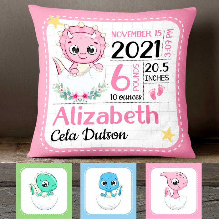 Personalized Baby Dinosaur Pillow NB155 24O47 1