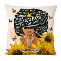 Personalized God Says You Are BWA Pillow NB92 87O53 thumb 1