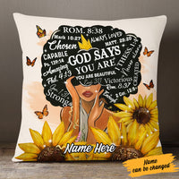 Personalized God Says You Are BWA Pillow NB92 87O53 thumb 1