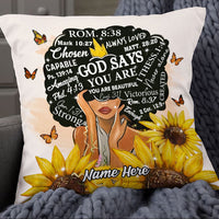 Personalized God Says You Are BWA Pillow NB92 87O53 thumb 1