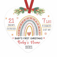 Personalized Baby First Christmas Heart Ornament NB95 30O58 thumb 1