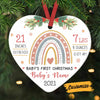 Personalized Baby First Christmas Heart Ornament NB95 30O58 1