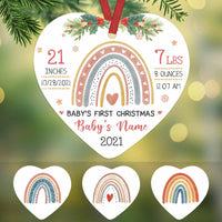 Personalized Baby First Christmas Heart Ornament NB95 30O58 thumb 1