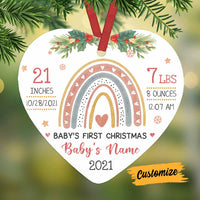 Personalized Baby First Christmas Heart Ornament NB95 30O58 thumb 1