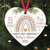 Personalized Baby First Christmas Heart Ornament NB95 30O58 1