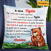 Personalized Italian Grandma Mom Granddaughter Mamma Nonna Figlia Pillow NB91 87O53 thumb 1