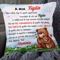 Personalized Italian Grandma Mom Granddaughter Mamma Nonna Figlia Pillow NB91 87O53 thumb 1