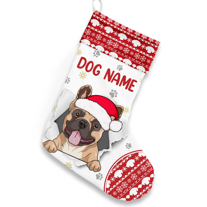 Personalized Christmas Dog Stocking NB91 26O36 1