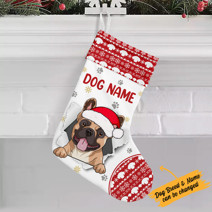 Personalized Christmas Dog Stocking NB91 26O36 1