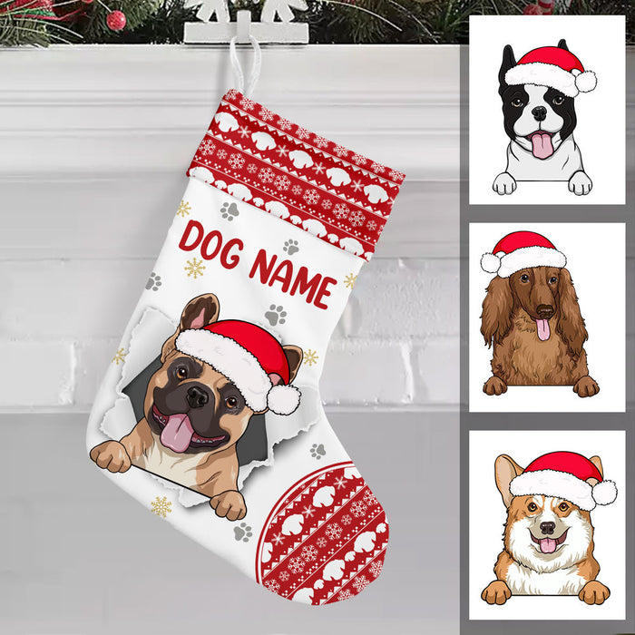 Personalized Christmas Dog Stocking NB91 26O36 1