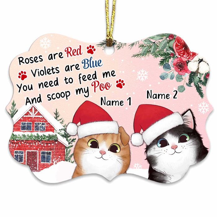 Personalized Christmas Cat Poem Benelux Ornament NB92 26O47 1