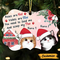 Personalized Christmas Cat Poem Benelux Ornament NB92 26O47 thumb 1