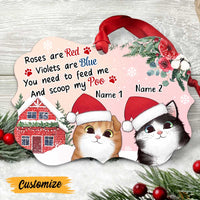 Personalized Christmas Cat Poem Benelux Ornament NB92 26O47 thumb 1