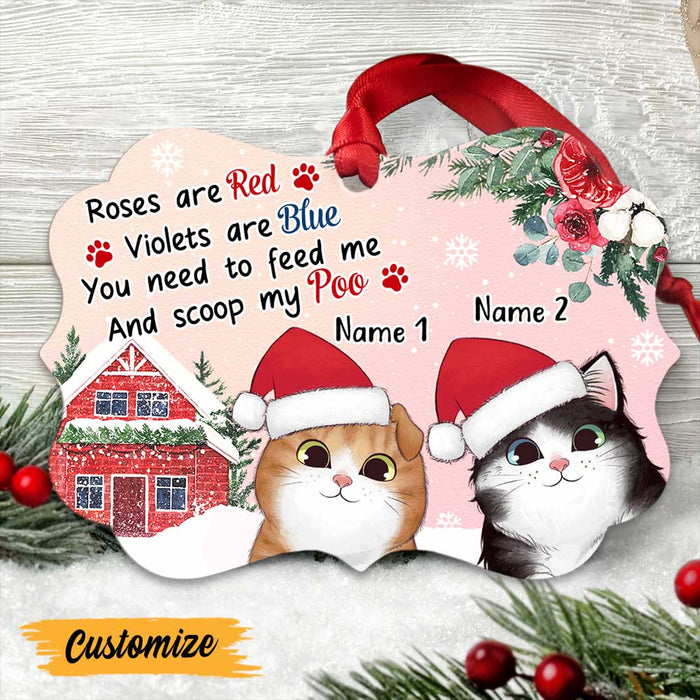 Personalized Christmas Cat Poem Benelux Ornament NB92 26O47 1
