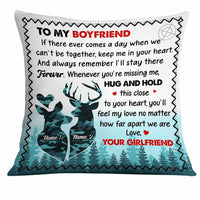Personalized Deer Couple Together Pillow NB102 95O34 thumb 1