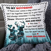Personalized Deer Couple Together Pillow NB102 95O34 thumb 1