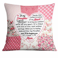 Personalized Mom Daughter Grandma Granddaughter Heart Pillow NB101 85O34 thumb 1