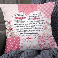 Personalized Mom Daughter Grandma Granddaughter Heart Pillow NB101 85O34 thumb 1