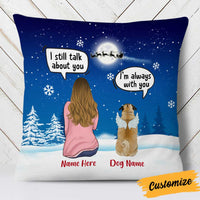 Personalized Dog Memo Christmas Watching Pillow OB252 81O34 thumb 1