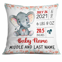 Personalized Baby Elephant Granddaughter  Grandson Pillow NB91 24O34 thumb 1