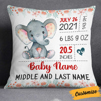 Personalized Baby Elephant Granddaughter  Grandson Pillow NB91 24O34 thumb 1