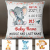 Personalized Baby Elephant Granddaughter  Grandson Pillow NB91 24O34 thumb 1