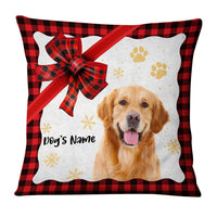 Personalized Christmas Dog Photo Pillow OB281 26O36 thumb 1