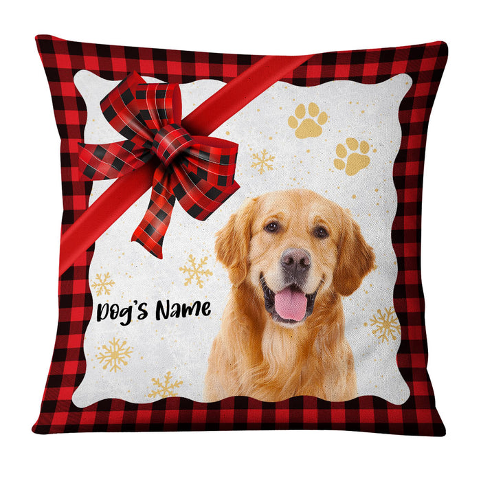 Personalized Christmas Dog Photo Pillow OB281 26O36 1