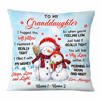 Personalized Granddaughter Christmas Pillow NB104 30O58 thumb 1