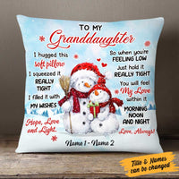 Personalized Granddaughter Christmas Pillow NB104 30O58 thumb 1