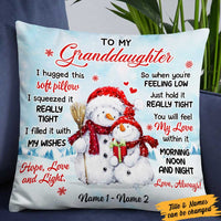 Personalized Granddaughter Christmas Pillow NB104 30O58 thumb 1