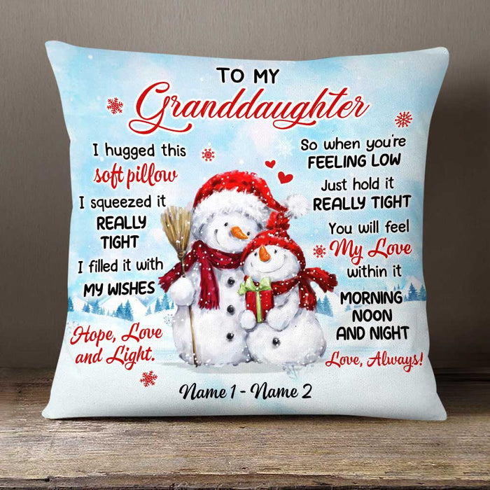 Personalized Granddaughter Christmas Pillow NB104 30O58 1