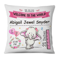 Personalized Elephant Baby Pillow NB1511 24O57 thumb 1